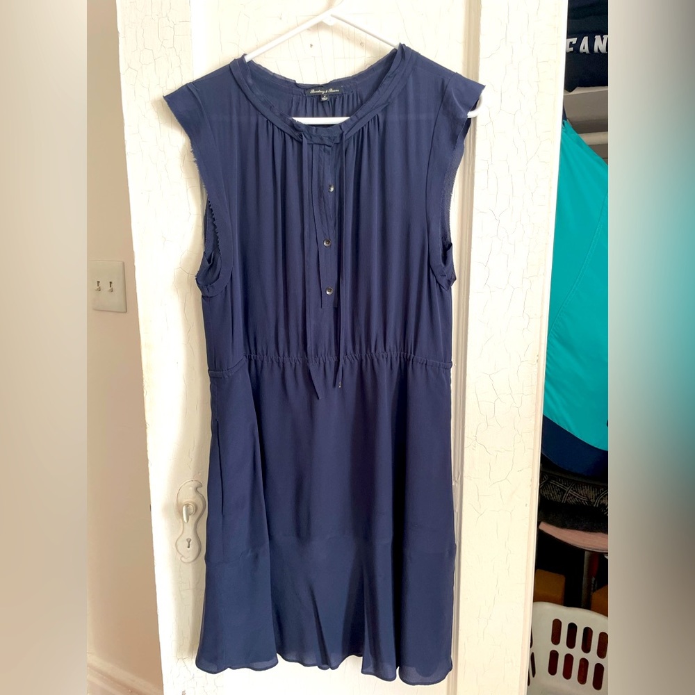 Madewell Navy Broadway and Broome Dress